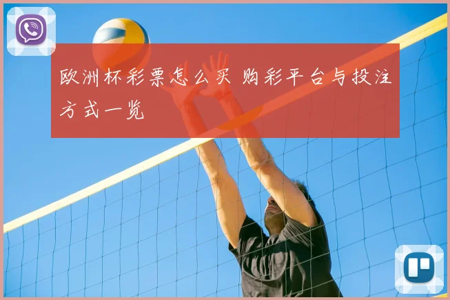 欧洲杯彩票怎么买 购彩平台与投注方式一览